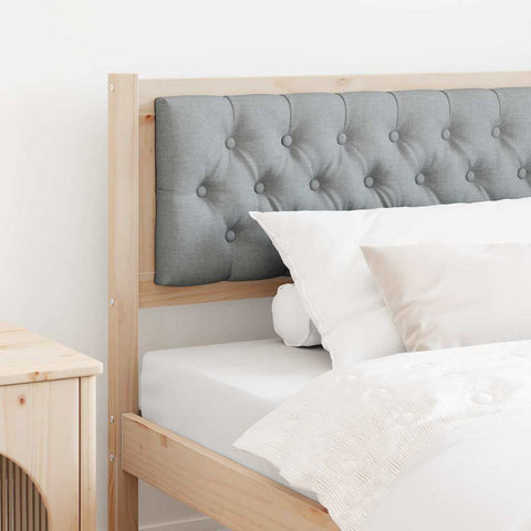 vidaXL Headboard Other Brown and light grey 100 cm Solid pine wood