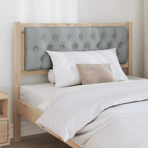vidaXL Headboard Other Brown and light grey 100 cm Solid pine wood