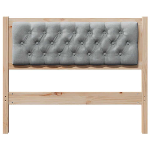 vidaXL Headboard Other Brown and light grey 100 cm Solid pine wood