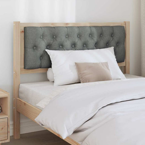 vidaXL Headboard Other Brown and dark grey 100 cm Solid pine wood