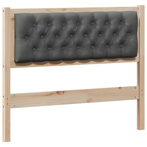 vidaXL Headboard Other Brown and dark grey 100 cm Solid pine wood