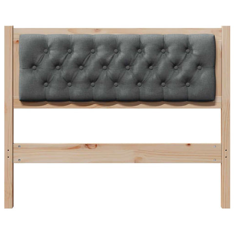vidaXL Headboard Other Brown and dark grey 100 cm Solid pine wood