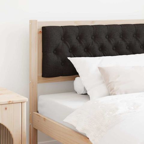 vidaXL Headboard Other Brown and black 100 cm Solid pine wood