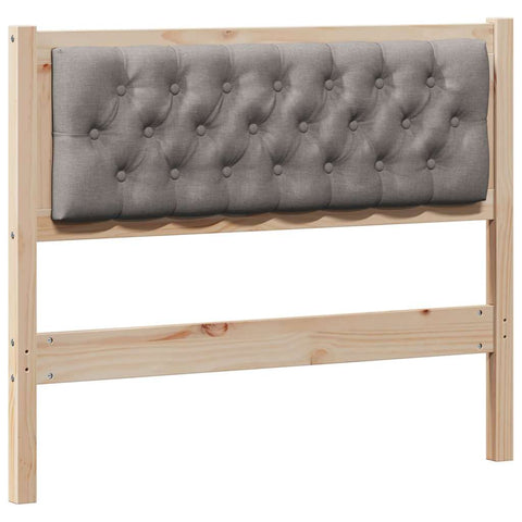 vidaXL Headboard Other Brown and taupe 100 cm Solid pine wood