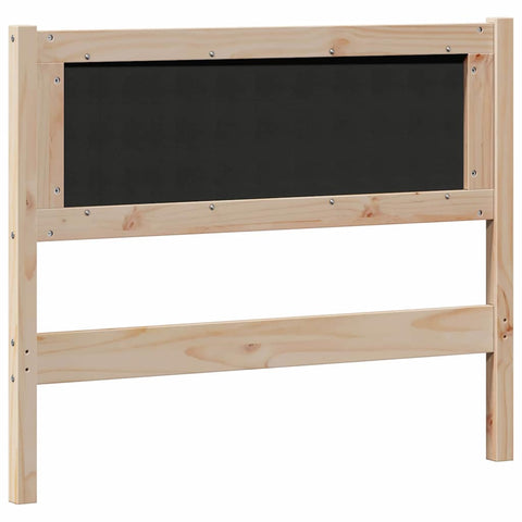 vidaXL Headboard Other Brown and taupe 100 cm Solid pine wood