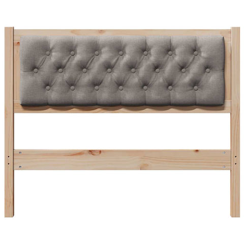 vidaXL Headboard Other Brown and taupe 100 cm Solid pine wood