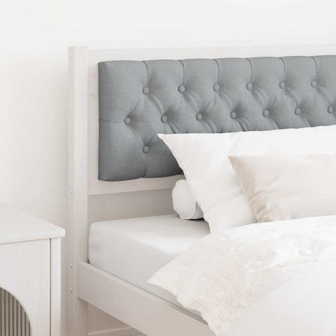 vidaXL Headboard Other White and light grey 100 cm Solid pine wood