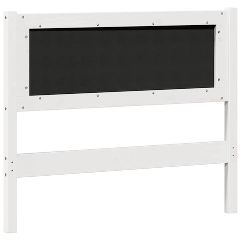 vidaXL Headboard Other White and light grey 100 cm Solid pine wood