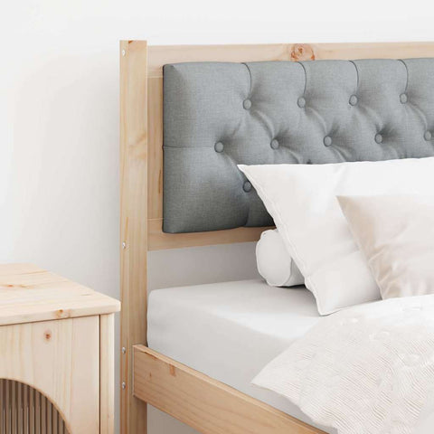 vidaXL Headboard Other Brown and light grey 90 cm Solid pine wood