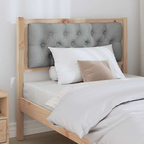 vidaXL Headboard Other Brown and light grey 90 cm Solid pine wood