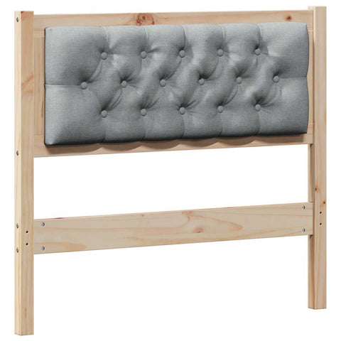 vidaXL Headboard Other Brown and light grey 90 cm Solid pine wood