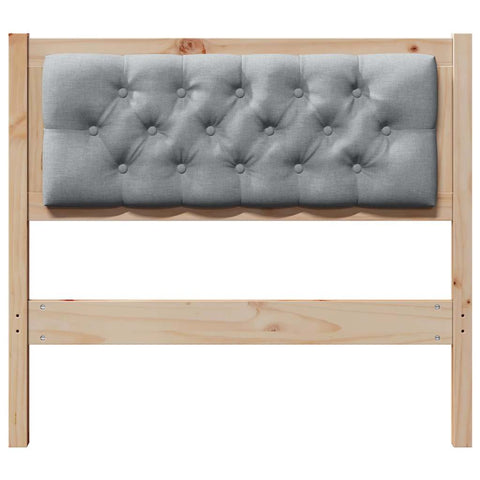 vidaXL Headboard Other Brown and light grey 90 cm Solid pine wood