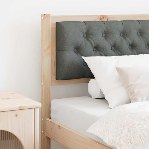 vidaXL Headboard Other Brown and dark grey 90 cm Solid pine wood