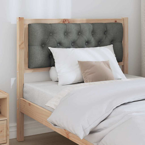 vidaXL Headboard Other Brown and dark grey 90 cm Solid pine wood
