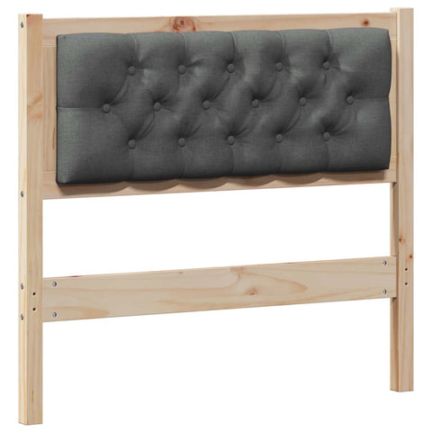 vidaXL Headboard Other Brown and dark grey 90 cm Solid pine wood