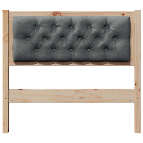vidaXL Headboard Other Brown and dark grey 90 cm Solid pine wood