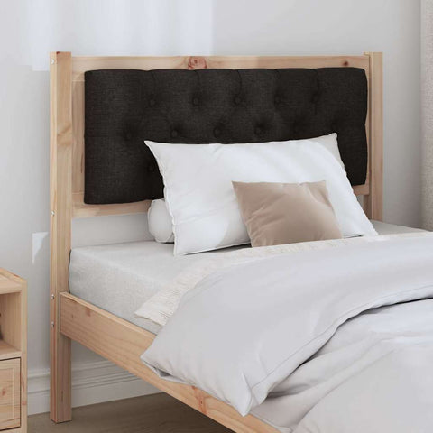 vidaXL Headboard Other Brown and black 90 cm Solid pine wood