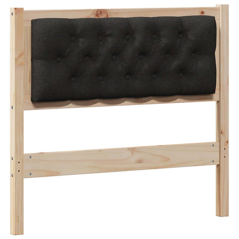 vidaXL Headboard Other Brown and black 90 cm Solid pine wood