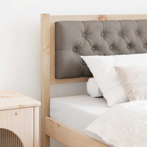 vidaXL Headboard Other Brown and taupe 90 cm Solid pine wood