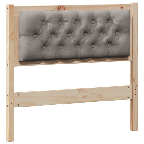 vidaXL Headboard Other Brown and taupe 90 cm Solid pine wood