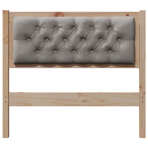vidaXL Headboard Other Brown and taupe 90 cm Solid pine wood