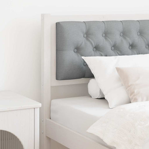vidaXL Headboard Other White and light grey 90 cm Solid pine wood