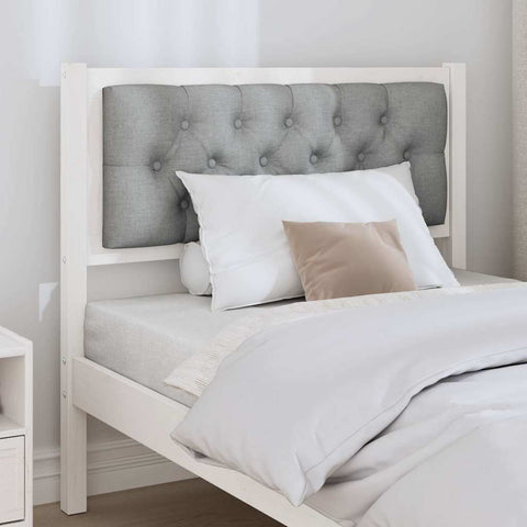 vidaXL Headboard Other White and light grey 90 cm Solid pine wood