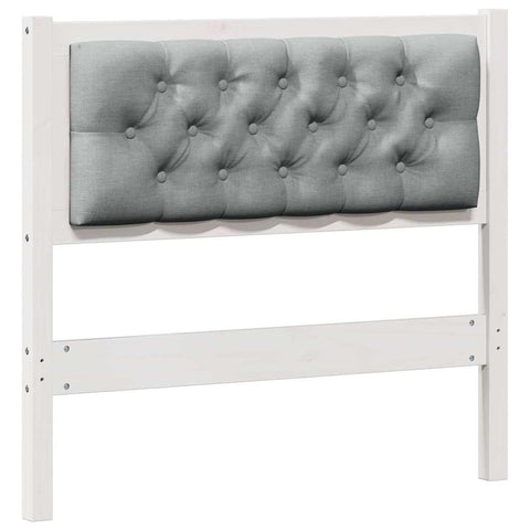vidaXL Headboard Other White and light grey 90 cm Solid pine wood