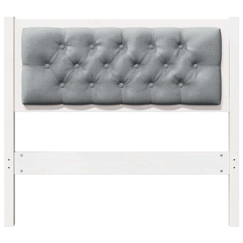 vidaXL Headboard Other White and light grey 90 cm Solid pine wood