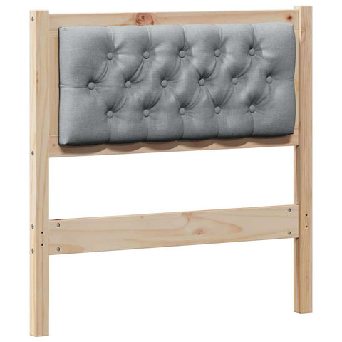 vidaXL Headboard Other Brown and light grey 80 cm Solid pine wood