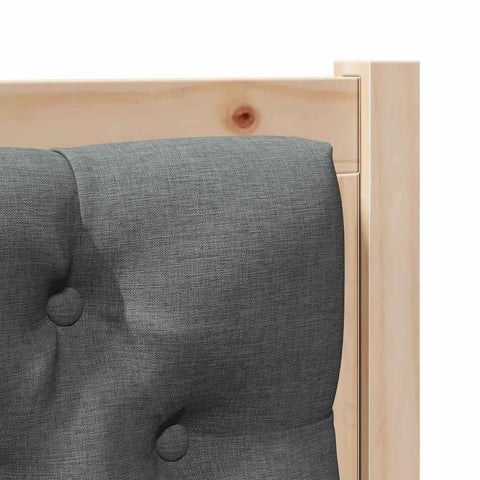 vidaXL Headboard Other Brown and dark grey 80 cm Solid pine wood