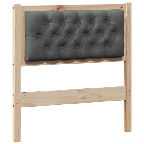 vidaXL Headboard Other Brown and dark grey 80 cm Solid pine wood