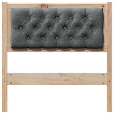 vidaXL Headboard Other Brown and dark grey 80 cm Solid pine wood