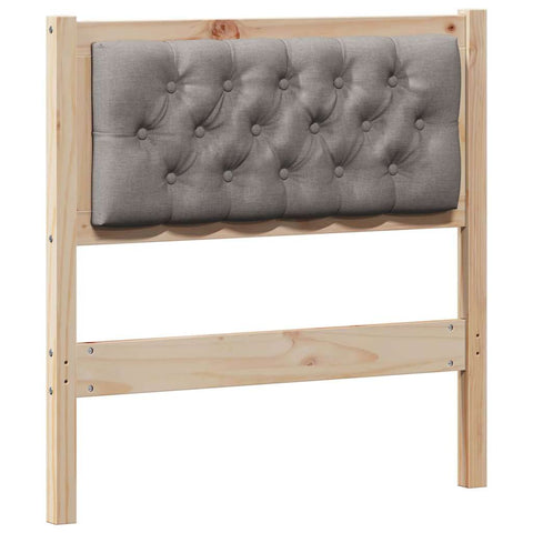 vidaXL Headboard Other Brown and taupe 80 cm Solid pine wood