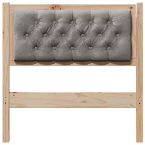 vidaXL Headboard Other Brown and taupe 80 cm Solid pine wood