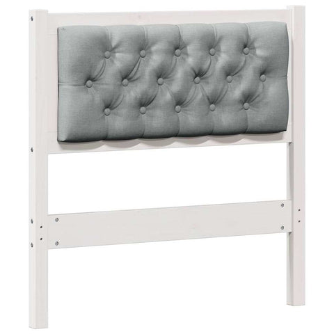 vidaXL Headboard Other White and light grey 80 cm Solid pine wood
