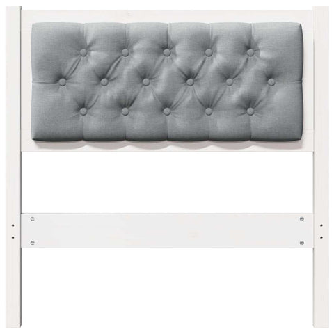 vidaXL Headboard Other White and light grey 80 cm Solid pine wood