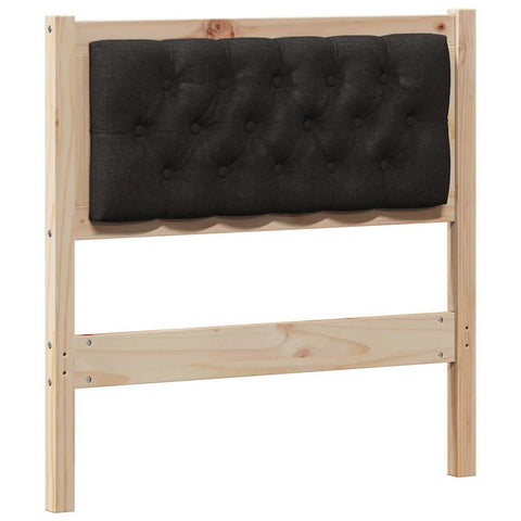 vidaXL Headboard Other Brown and black 75 cm Solid pine wood