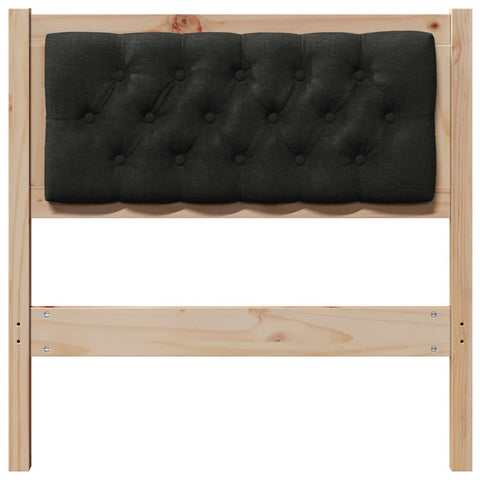 vidaXL Headboard Other Brown and black 75 cm Solid pine wood