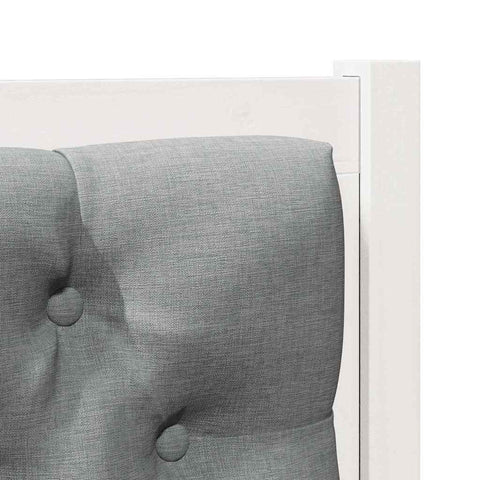 vidaXL Headboard Other White and light grey 75 cm Solid pine wood