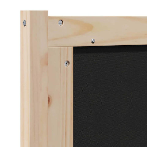 vidaXL Upholstered Headboard Brown 80 cm Solid Pine Wood