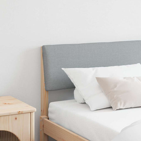 vidaXL Upholstered Headboard Light Grey 180 cm Solid Pine Wood