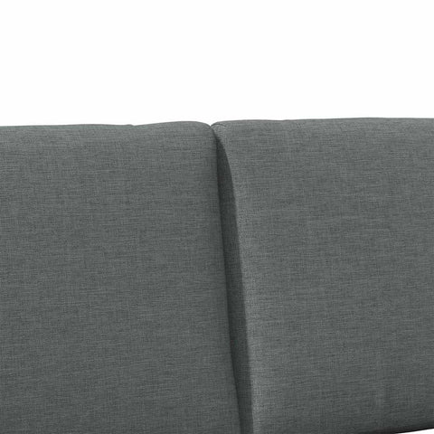 vidaXL Upholstered Headboard Dark Grey 180 cm Solid Pine Wood