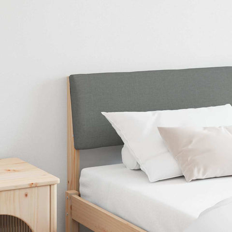 vidaXL Upholstered Headboard Dark Grey 180 cm Solid Pine Wood
