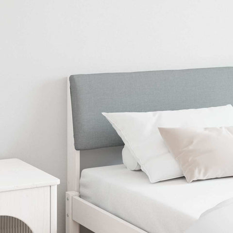 vidaXL Upholstered Headboard Light Grey 180 cm Solid Pine Wood