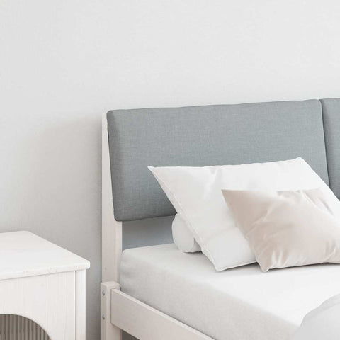 vidaXL Upholstered Headboard Light Grey 150 cm Solid Pine Wood