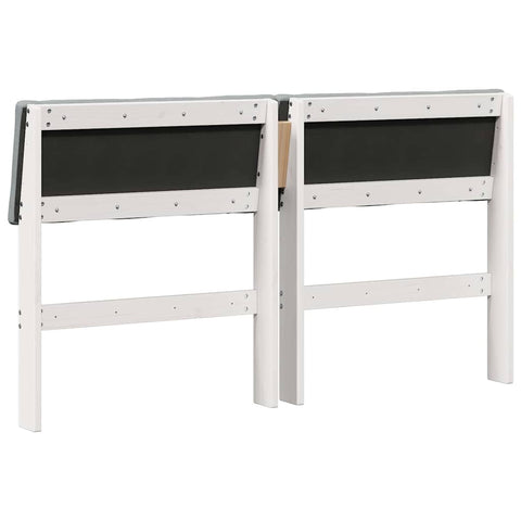 vidaXL Upholstered Headboard Light Grey 150 cm Solid Pine Wood