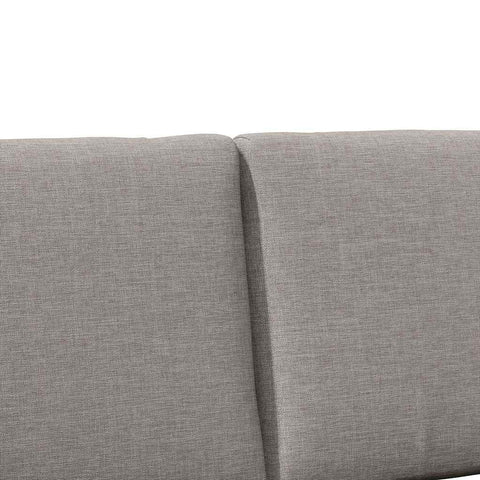 vidaXL Upholstered Headboard Taupe 120 cm Solid Pine Wood