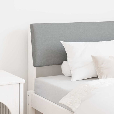 vidaXL Upholstered Headboard Light Grey 100 cm Solid Pine Wood