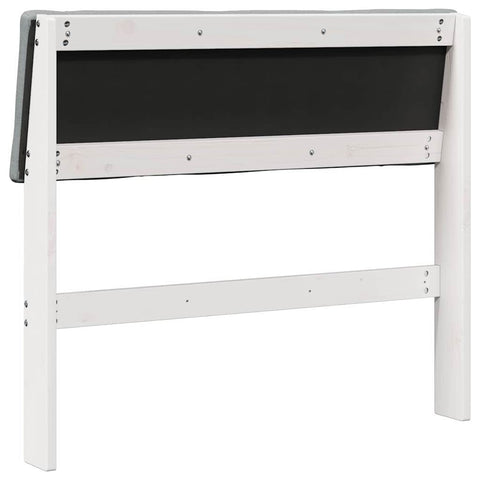 vidaXL Upholstered Headboard Light Grey 90 cm Solid Pine Wood